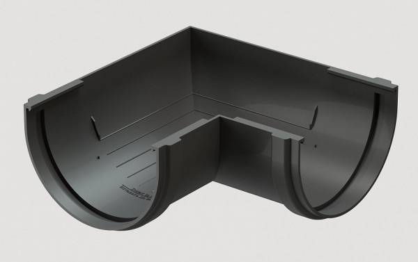 Угловой элемент 90˚ПВХ Docke STANDART серый купить в Заводоуковске