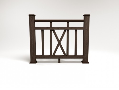 Ограждение из ДПК FG6 венге купить в Заводоуковске