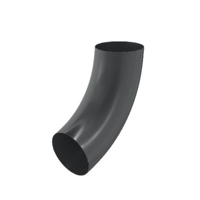 Водосток Aquasistem, система 125x90 - Колено трубы RAL 7024 Тёмно-серый