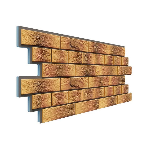 Фасадная термопанель Доломит Венецианский кирпич 20 мм Нарва купить в Заводоуковске