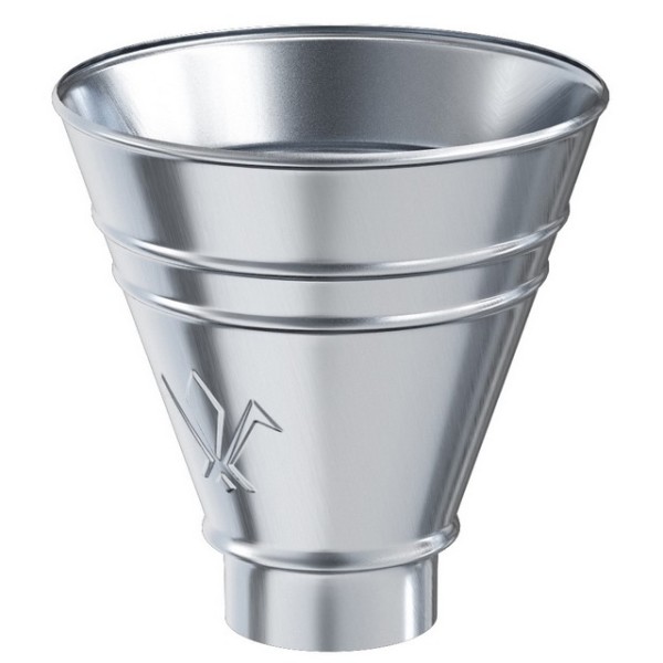 Водосток Aquasistem, Система 125x90 - Воронка водосборная круглая оцинковка купить в Заводоуковске