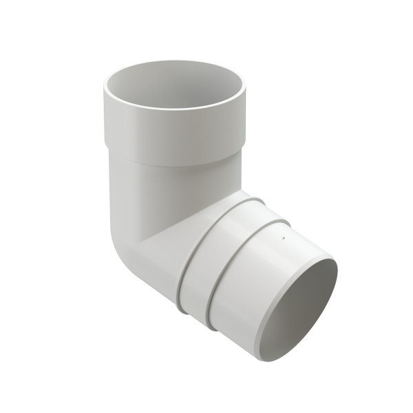 Колено 72˚ Docke Premium ПВХ - Пломбир купить в Заводоуковске