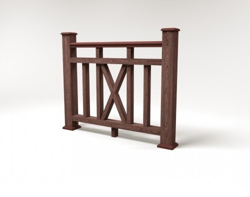 Ограждение из ДПК FG6 шоколад купить в Заводоуковске