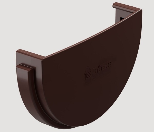 Заглушка желоба ПВХ Docke STANDART Тёмно-коричневый купить в Заводоуковске