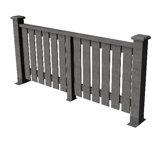 Ограждения декоративное ДПК GRINDERDECO  Вилидж серый базальт купить в Заводоуковске