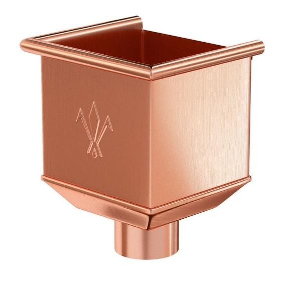 Водосток Aquasistem, система 125x90 - Водосборная воронка медная купить в Заводоуковске