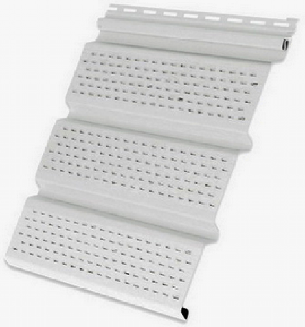 Софит полностью перфорированный, белый купить в Заводоуковске