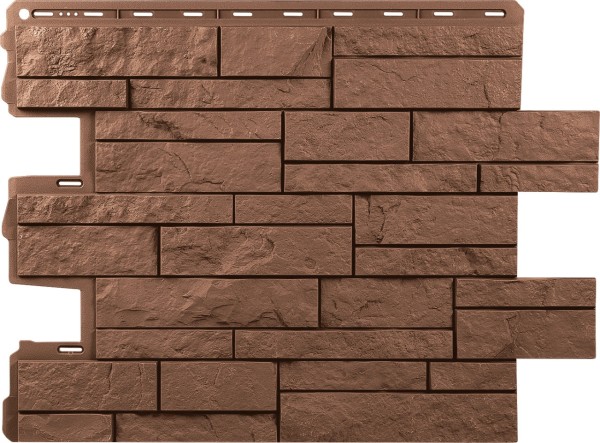 Фасадная панель Альта-Профиль Шотландия Терракотовый купить в Заводоуковске