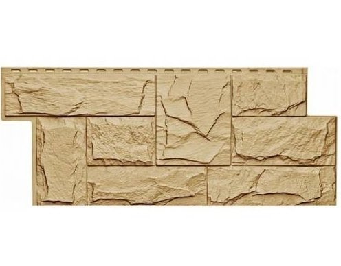 Фасадная панель T-Сайдинг-Гранит Леон Бежевый купить в Заводоуковске