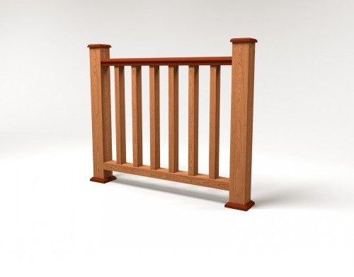 Ограждение из ДПК FG5 терракот купить в Заводоуковске