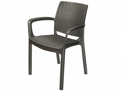 Стул с подлокотниками JERSEY Коричневый