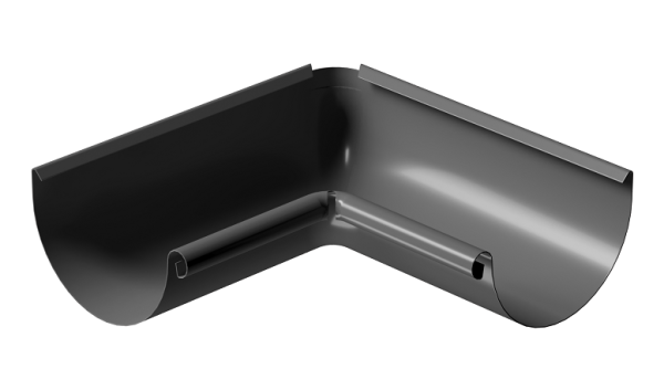 Угол внутренний 90° D125 Döcke STAL PREMIUM Графит, (RAL 7024) купить в Заводоуковске