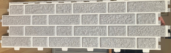 Цокольный сайдинг Tecos МИХЕЛЕН Серый купить в Заводоуковске