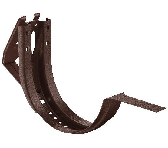 Водосток Aquasistem, Система 150/100 - Крюк крепления желоба короткий регулируемый RAL 8017 Коричневый matt купить в Заводоуковске