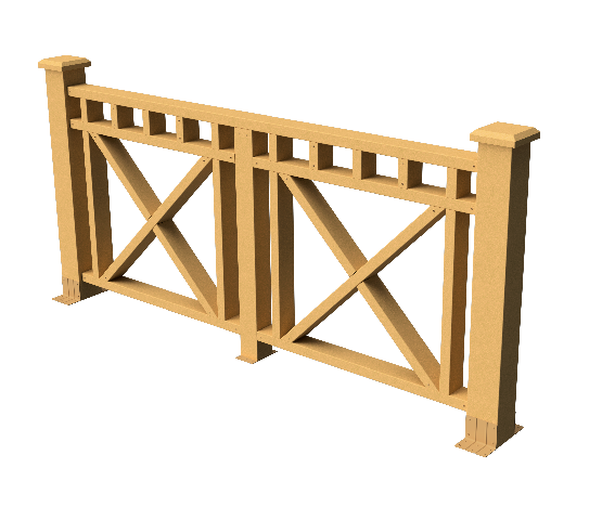 Ограждения декоративное ДПК GRINDERDECO Виктория песчаник купить в Заводоуковске