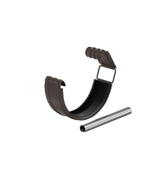 Водосток Aquasistem, система 125x90 - Соединитель желоба с резиновым уплотнителем RR 32 Тёмно Коричневый купить в Заводоуковске