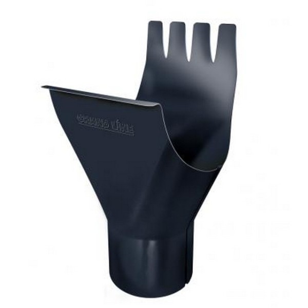 Водосток Grand Line 125x90 – Воронка желоба RAL 7024 купить в Заводоуковске