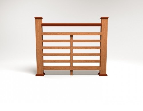 Ограждение из ДПК FG4 терракот купить в Заводоуковске