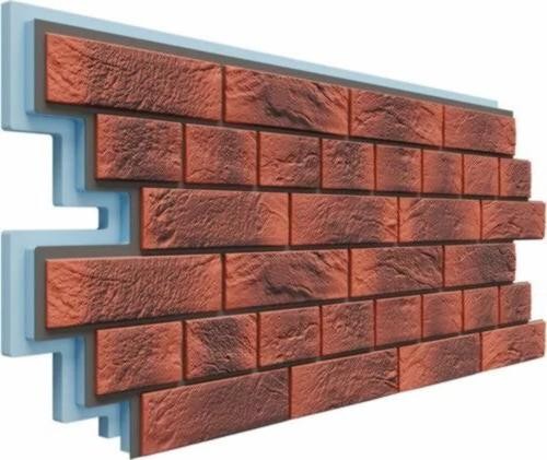 Термосайдинг Доломит Венецианский Кирпич 40 мм Корса купить в Заводоуковске