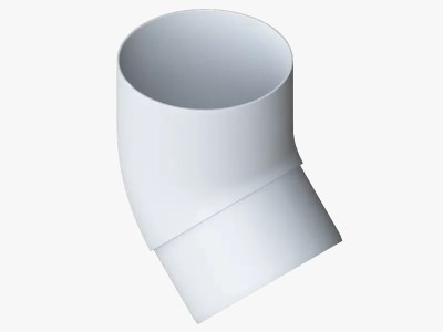 Водосток Альта-Профиль ПВХ – Колено 45 (белый)