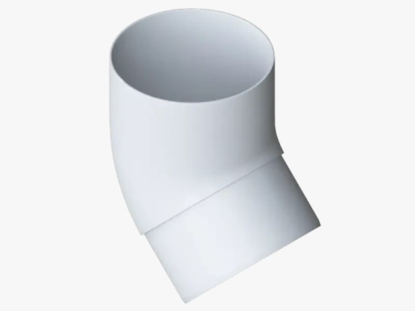 Водосток Альта-Профиль ПВХ – Колено 45 (белый) купить в Заводоуковске