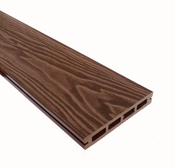 Террасная доска из ДПК Terrapol Смарт 3D Пустотелая с пазом Орех Милано купить в Заводоуковске