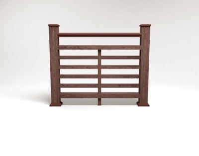 Ограждение из ДПК FG4 шоколад