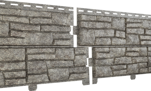 Фасадная панель Ю-пласт Стоун хаус сланец Бежевый купить в Заводоуковске