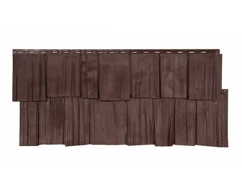 Фасадная панель T-Сайдинг-Щепа дуб ЭКО-1 Коричневый купить в Заводоуковске