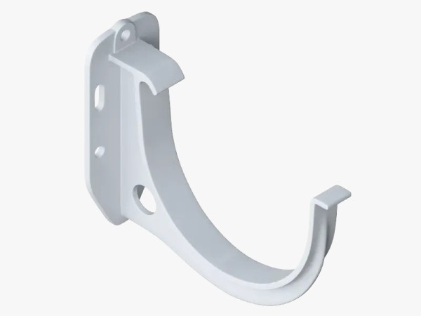 Водосток Альта-Профиль ПВХ – Кронштейн желоба водосточный (белый) купить в Заводоуковске