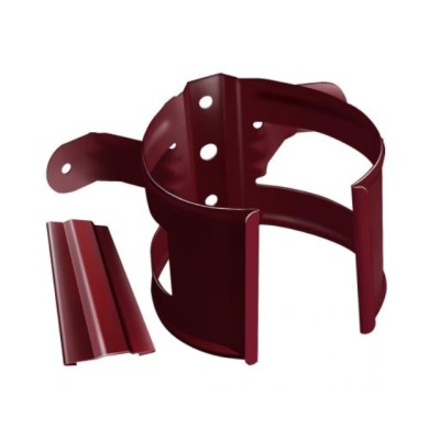 Водосток Grand Line 125x90 – Кронштейн трубы на дерево RAL 3005