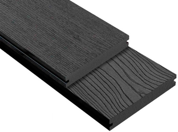 Террасная доска ДПК Outdoor 3D полнотелая STORM/OCEAN BLACK черная купить в Заводоуковске