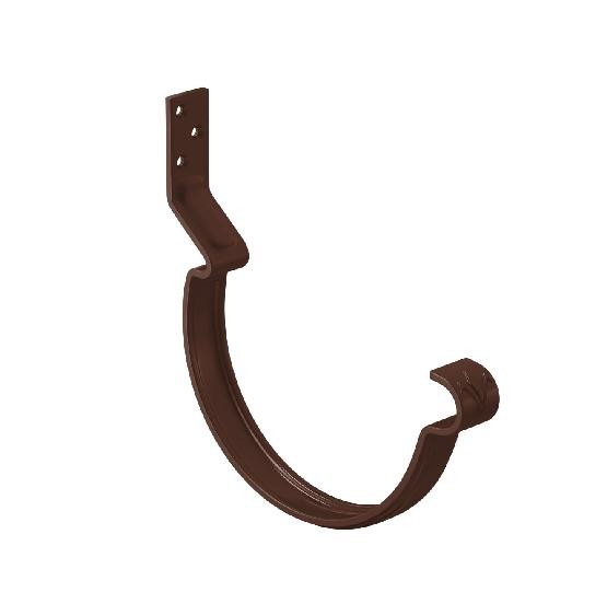 Водосток Aquasistem, система 150/100 - Крюк крепления желоба короткий RAL 8017 Коричневый купить в Заводоуковске