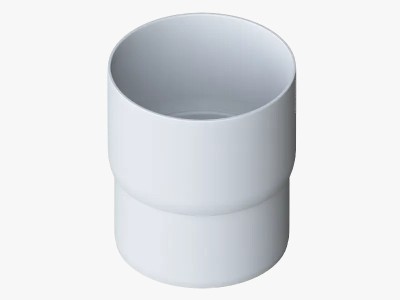 Водосток Альта-Профиль ПВХ – Муфта трубы водосточная (белый)