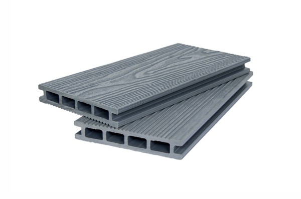 Террасная доска ДПК POLIVAN GROUP 3D+вельвет пустотелая двухсторонняя DENPASAR серый купить в Заводоуковске