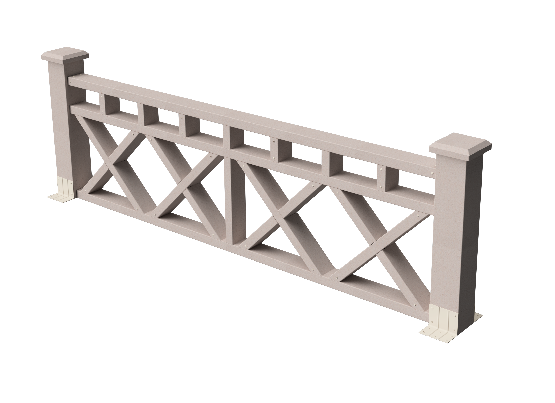 Ограждения декоративное ДПК GRINDERDECO Бэйли выбеленый дуб купить в Заводоуковске