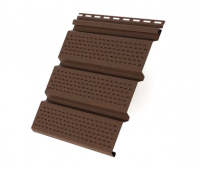 Софит со сплошной перфорацией, коричневый купить в Заводоуковске