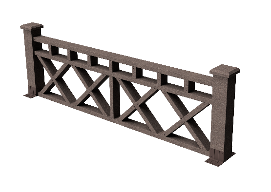 Ограждения декоративное ДПК GRINDERDECO Бэйли венге купить в Заводоуковске