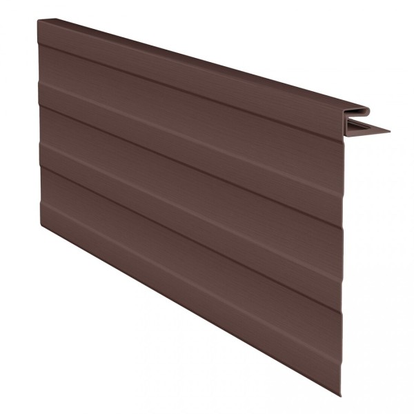 J-фаска ( ветровая, карнизная планка ) для сайдинга, коричневая купить в Заводоуковске