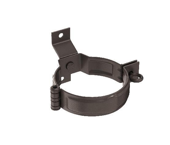 Водосток Aquasistem, система 150/100 - Декоративный хомут трубы под дерево с комплектом крепления RR 32 Тёмно-Коричнневый купить в Заводоуковске