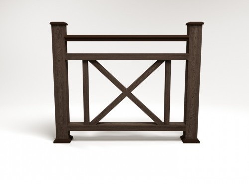 Ограждение из ДПК FG2 венге купить в Заводоуковске