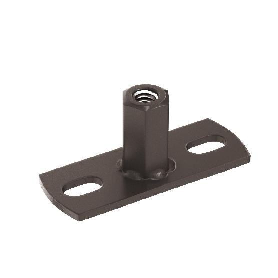 Водосток Aquasistem, система 150/100 - Держатель для хомута под метиз RR 32 Тёмно-Коричневый купить в Заводоуковске