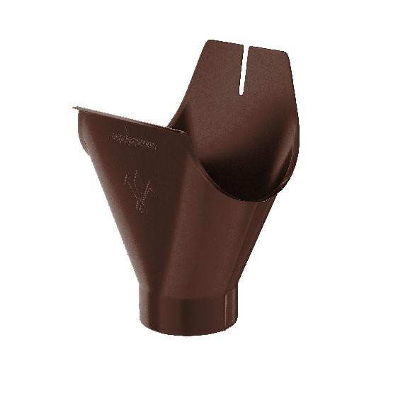 Водосток Aquasistem, система 125x90 - Воронка желоба RAL 8017 Коричневый купить в Заводоуковске