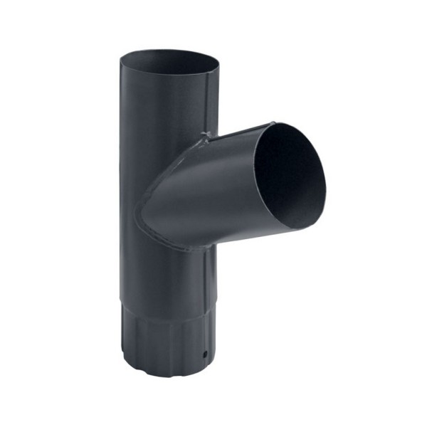 Водосток Grand Line 125x90 – Тройник RAL 7024 купить в Заводоуковске