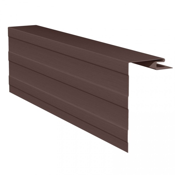 Приоконная планка (околооконный профиль) для сайдинга, коричневый купить в Заводоуковске