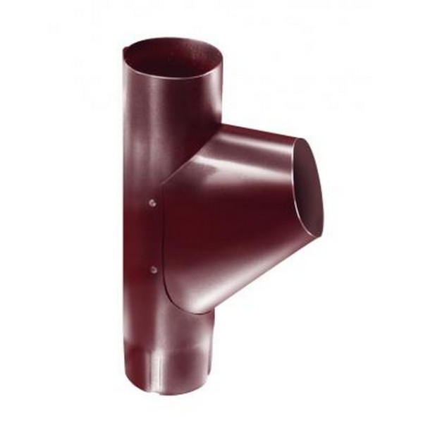 Водосток Grand Line 125x90 – Тройник трубы RAL 3005 купить в Заводоуковске