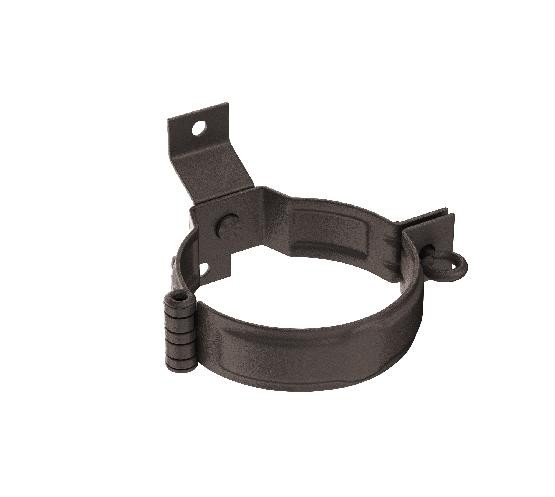 Водосток Aquasistem, Система 150/100 - Декоративный хомут трубы под дерево с комплектом крепления RR 32 Тёмно-коричневый matt купить в Заводоуковске