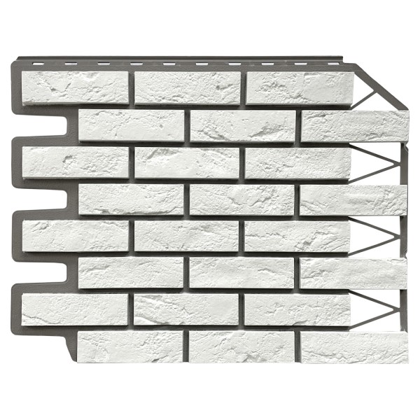 Фасадная панель FineBer, Кирпич Баварский, Белый купить в Заводоуковске