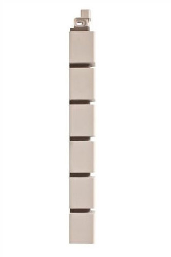 Фасадная панель Наружный угол кирпич клинкерный МАЛЫЙ (белый) 0,46х0,048м купить в Заводоуковске