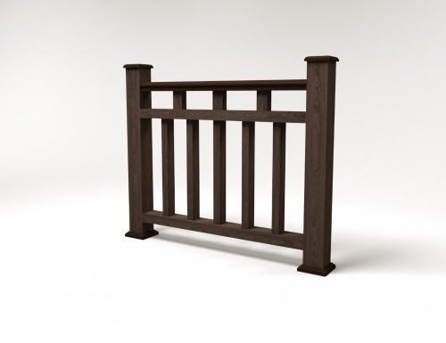 Ограждение из ДПК FG1 венге купить в Заводоуковске